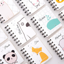 Han Edition Creativity Cute Animal Mini Cartoon Side Turning Blank Coil Ben Student Portable Pocket Notepad