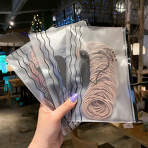 Net red head rope ins minimalist small ring of thin section hair rope Girl Zhair high elastic leather fascia base hair ring headwear