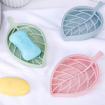 Creative Bilayer Personality Leaves Soap Soap Perfumed Home Bathroom Toilet Soap Holder Wash face Soap Box