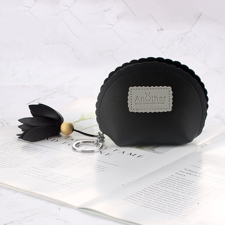 Coin purse female cute vibrato simple mini convenient student hand holding multi-function key short small wallet