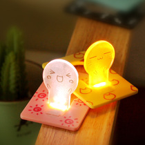 Unplugged cute card lamp creative expression bedside desk lamp night luminous portable led battery night light