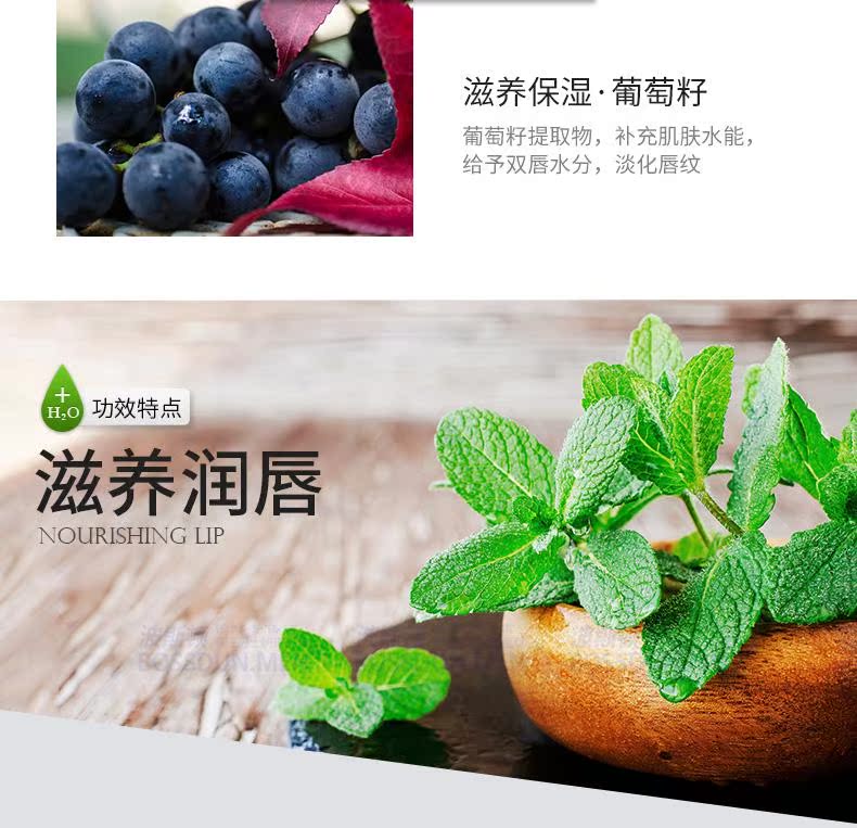 Boston Men Water Lip Balm 3g Boy Anti-Crystal Moisturising Lipless Lip Care Lột sua rua mat cho nam