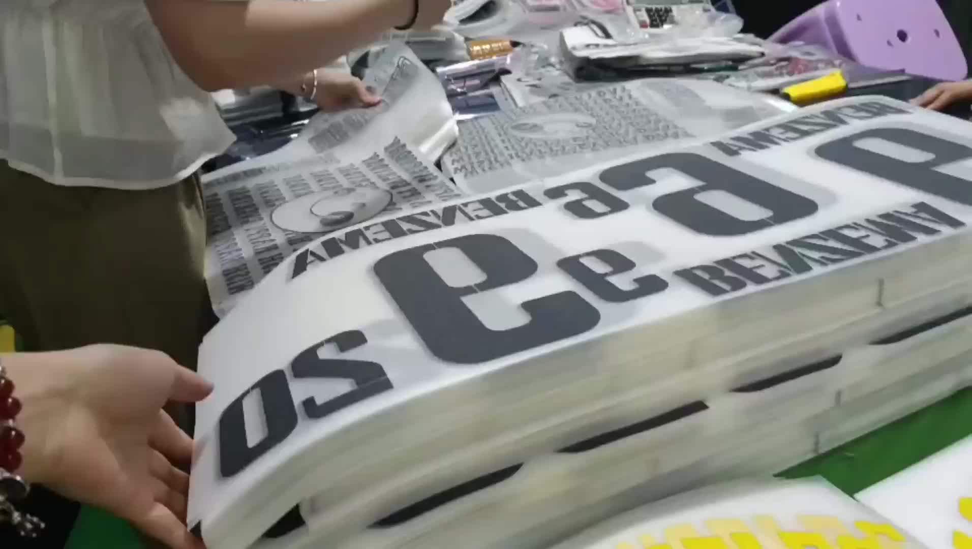 Dtf Transfer Name And Numbers For Soccer Jersey Heat Press Numbers