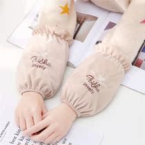 Pure Color Autumn winter plush sleeve jacket male and female short section office anti-fouling drawing sleeveless domestic sleeve adult bunches