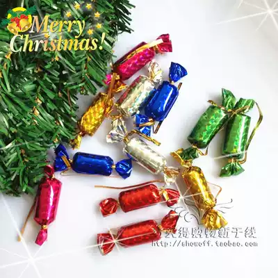 Christmas tree pendants Christmas decorations Christmas children's candy fake gifts color exquisite simulation sugar pendants