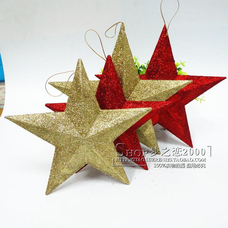 Children's Day Dance Performance Props Five-pointed Star Gold Red Gold Powder Silver Star Christmas Decoration