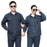 Хлопковый джинсовый комбинезон, износостойкий демисезонный лонгслив, защита от ожогов, делается под заказ