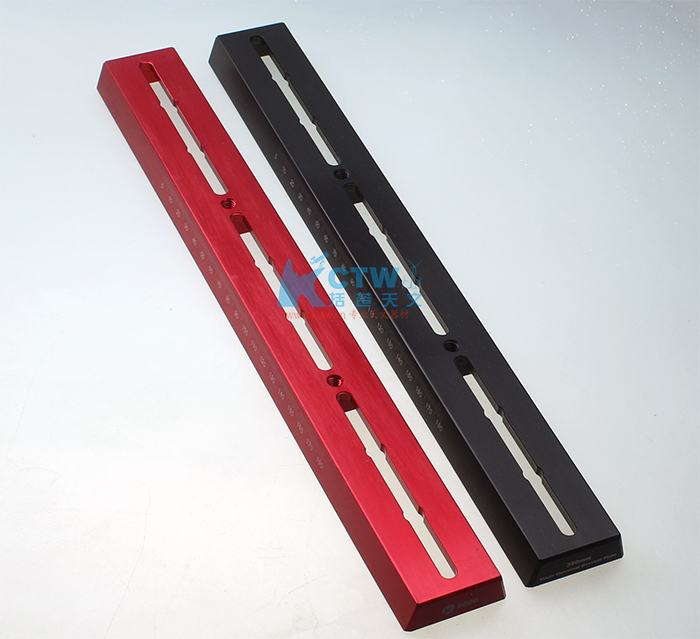 kctw 350mm 75-degree dovetail plate with scale screw hole K2506