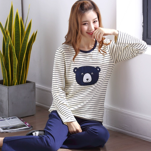 Демисезонная пижама, лонгслив, нарукавники, хлопковый комплект, свободный крой, большой размер