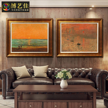 Artisanal Oil Painting Moray Sunrise Impression Scenery Decoration Painting Living Room Background Wall Name Painting Modern Minimalist Abstract Paintings