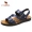 Bán Giày dép nam Camel Da mùa hè Thoải mái Dép giản dị Velcro Open Toe Beach Dép nam - Sandal