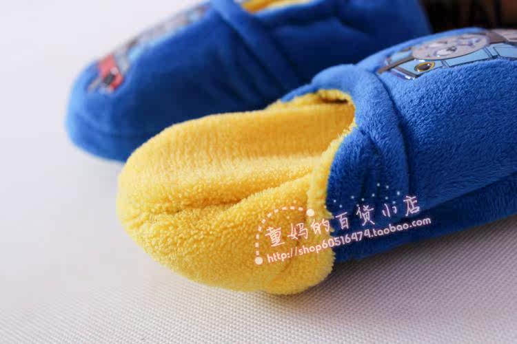 Pantoufles enfants en suède pour hiver - semelle plastique - Ref 1005039 Image 13