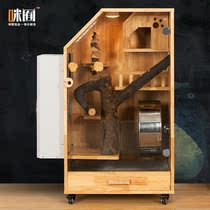 Chinchilla cage cabinet cage oversized villa wooden luxury with air conditioning constant temperature special pet room household cooling customization