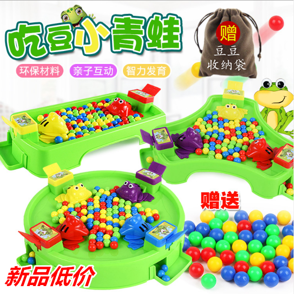Greedy Frogs Eat Bean Toy Fun Fun Parent-child Interactive Tabletop Games Children Puzzle Toys 2-3-6 +