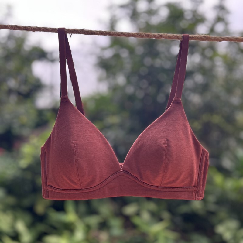 French-Style Deep V-Neck Cotton Modal Triangle Cup Bra for Women with Small Busts, Comfortable, Lightweight, and Breathable French-Style Deep V-Neck Cotton Modal Triangle Cup Bra for Women with Small Busts, Comfortable, Lightweight, and Breathable