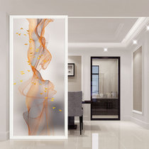 Modern Minimalist Partition Art Glass Screen Bedroom Partition Wall Home Decoration Double-sided Light Transmission Frosted Starter Genguan