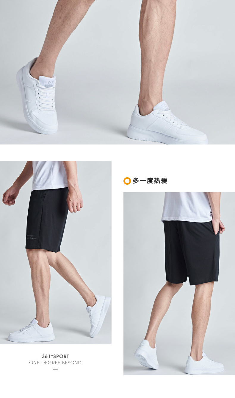 361 quần short thể thao nam thoáng khí 2019 hè mới năm quần chạy thể dục quần nam - Quần thể thao quần adidas nữ 3 sọc