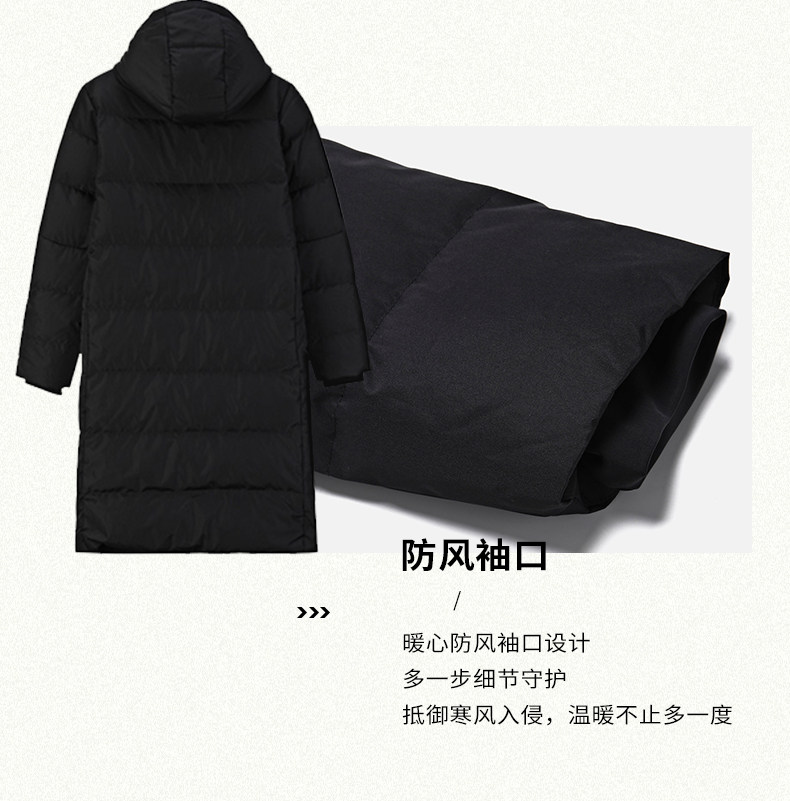 361度 女士加厚过膝长款羽绒服 充绒量200g起 图6