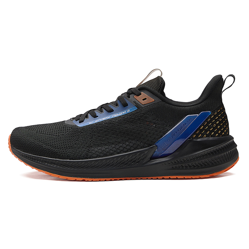 Obsidian / Strong Orange FluorescenceFeng Yi 361 Men's Shoes 2021 summer new pattern Q-bomb Cushioning Mesh surface ventilation gym shoes male run 572122204