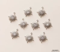 Белая k Стреляющая звезда {1} 12*14 мм