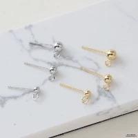 Универсальные серьги, аксессуары, серебро 925 пробы, DIY, 14 карат