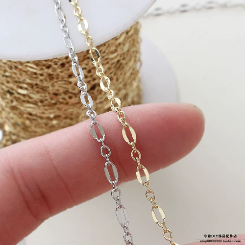 Ожерелье в форме кофейных зерен с медным покрытием, цепочка ручной работы «сделай сам», аксессуары из ювелирного материала ручной работы