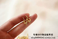 Узловязальная головка из золота 148 карат {1 шт.} Серебряная игла 9*19 мм