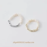 Браслет из бисера ручной работы, кольцо из жемчуга, аксессуары, 14 карат, золотой цвет