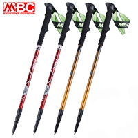 MBC trekking cực nhẹ nữ mô hình leo núi ngoài trời dính nhôm hợp kim nhôm 7075 có thể gập lại giảm xóc mía M371 - Gậy / gậy gậy 4 chân cho người già
