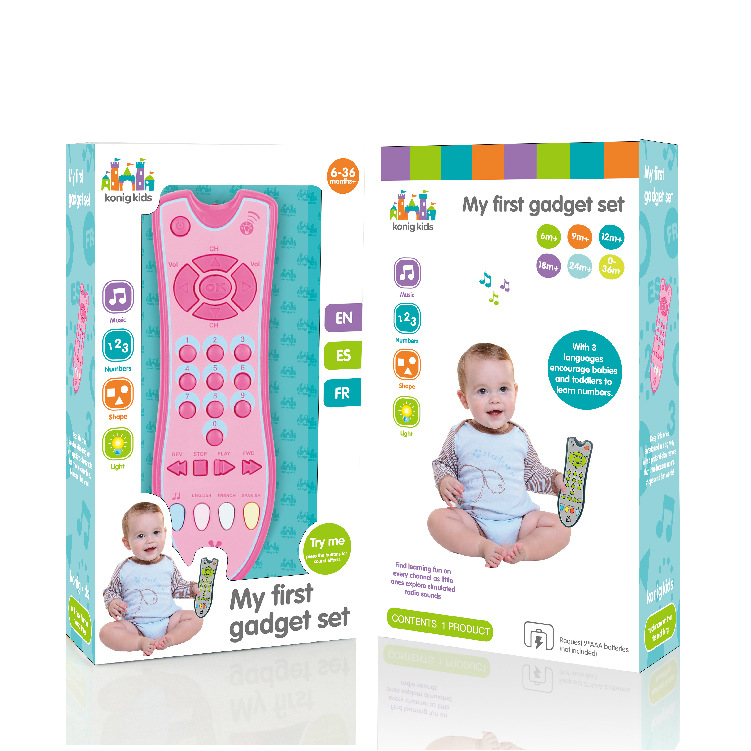 Baby TV Simulation Remote Control Children with Music English Learning Digital Science and Education Cognitive Educational Toys