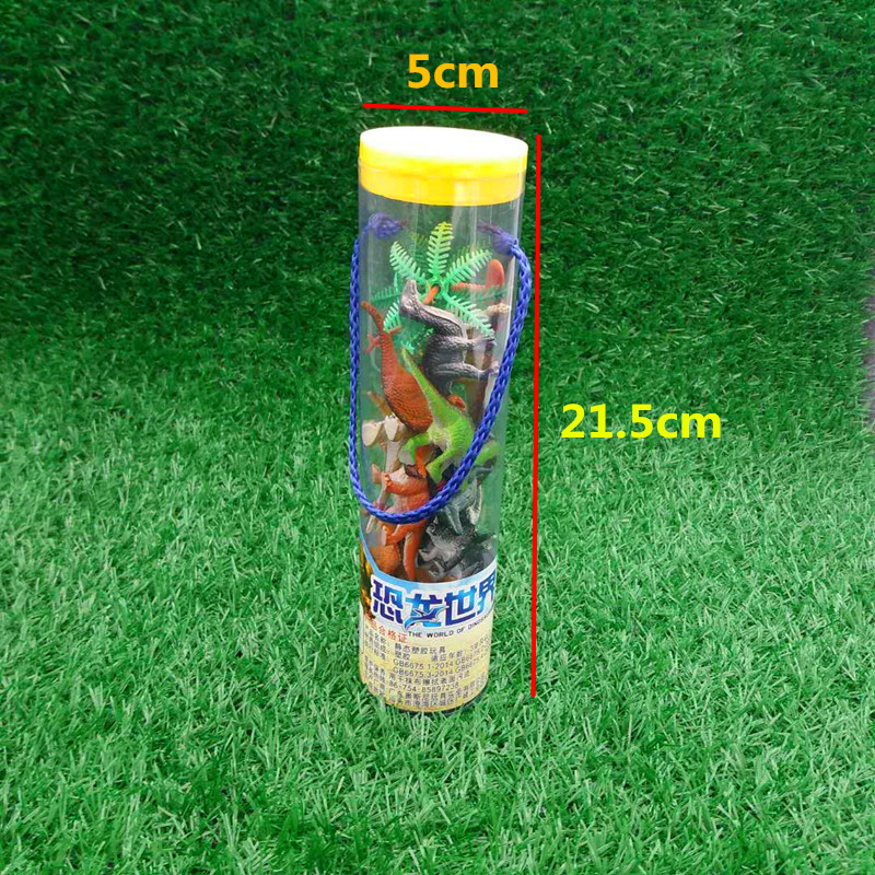 Mô phỏng tĩnh động vật giáo dục mầm non nhận thức thùng khủng long nhựa thùng nhỏ Mô hình đồ chơi trẻ em kỷ Jura máy múc trẻ em