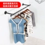 Miễn phí đấm ban công móc áo đơn giản cố định phòng tắm khô giá đơn giản kim loại áo tường giá - Kệ giá để giầy dép