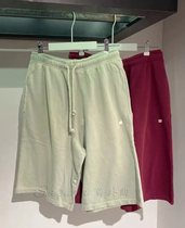 Acne Studios Authentic Deal Spring Summer 22 New Elastic Waist Drawstring Smiley Solid Penny Pants Shorts