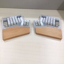 ergodox keyboard solid wood hand-to-two-palm keyboard hand-to-separate keyboard wooden mechanical keyboard handto