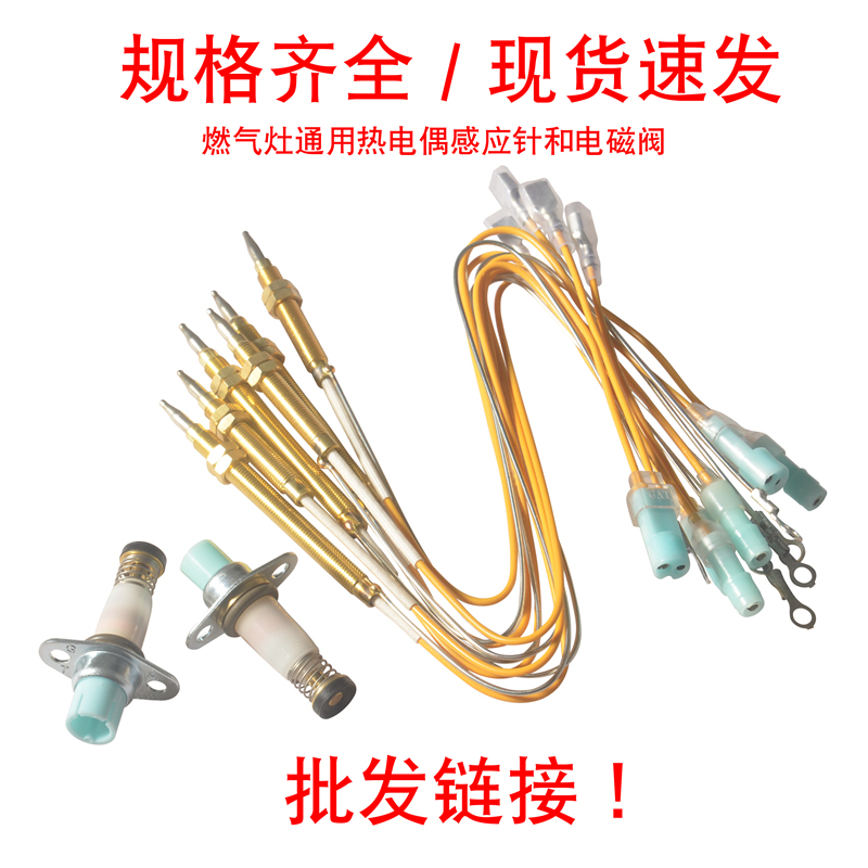 Thermocouple Needle, Sensor Needle, Single-Hole, Double-Hole Solenoid Valve, Gas Stove Copper Needle, Extended Flameout Protection Needle, Flameout Protection Needle Valve