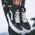 Vans / Fans Sk8 Hi giày nam và nữ vải cao cổ điển màu đen Giày cao gót thông thường VN-0D5IB8C giày thể thao bitis nữ Dép / giày thường