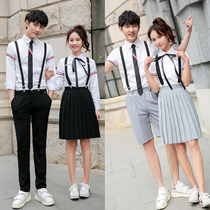 British school uniform Class uniform Middle and high school students male and female jk uniform suit Japanese sailor suit College style long sleeve shirt