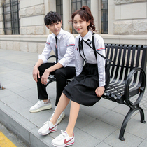 Sweet student uniform High school suit Graduation class suit Sailor suit suit College style female JK uniform long dress