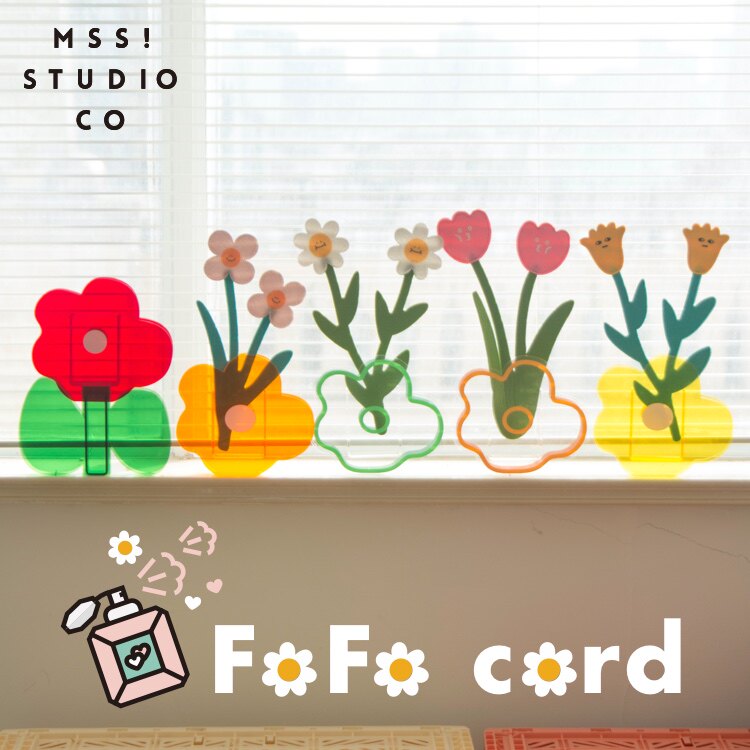 MSS Meow Warlock graduation season photo fafa Tulip Lucky Felt floral fragrance card Tanabata Valentine's Day gift