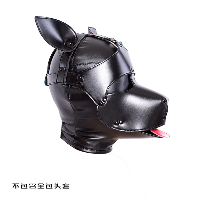 sm alternative toy adult eye mask dog head mask conditioning mask headgear training dog slave K9 eroy items binding