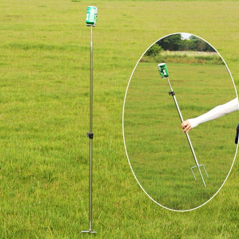Stainless Steel Ground-Insertion Stand for Slingshot Target Practice, Outdoor Training, Portable, Sturdy, Wind-Resistant, Multi-Purpose Stainless Steel Ground-Insertion Stand for Slingshot Target Practice, Outdoor Training, Portable, Sturdy, Wind-Resistant, Multi-Purpose