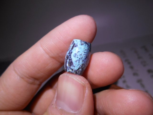 207# turquoise barrel beads