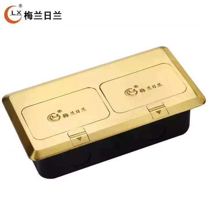 8T double pop-up floor waterproof socket 128 type module copper ground plug pop-up floor socket