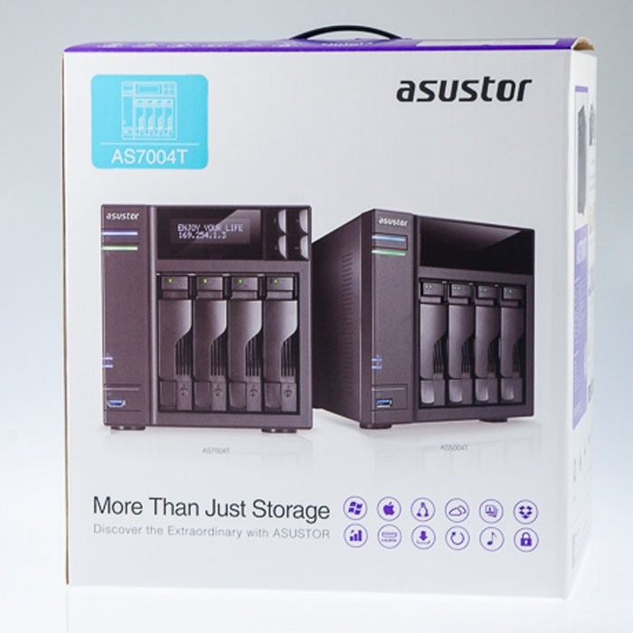 5Cgo ASUSTOR Hua Yun AS7004T 4Bay Home Private Cloud NAS Internet Storage Server