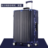 Ретро зеркальный алюминиевый рамка (глубокий морской синий)