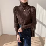 Демисезонный трикотажный приятный телу удерживающий тепло свитер, модный лонгслив, коллекция 2021, в корейском стиле, по фигуре