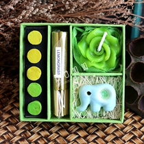 Thai old sri incense candle cone incense pagoda incense line incense set hand letter gift medium elephant