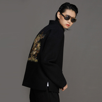 (Mustard original) Dragon Yan Chinese style collar handmade disc buckle heavy industry embroidery Chinese improved Tang suit womens clothing