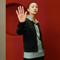 (Mustard original) Hongshen Chinese style personalized embroidery print design National Tide womens sports jacket jacket women