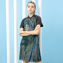 The design of the shangyuan Chinese wind sand silk scented cloud dress improved flagrobe dress